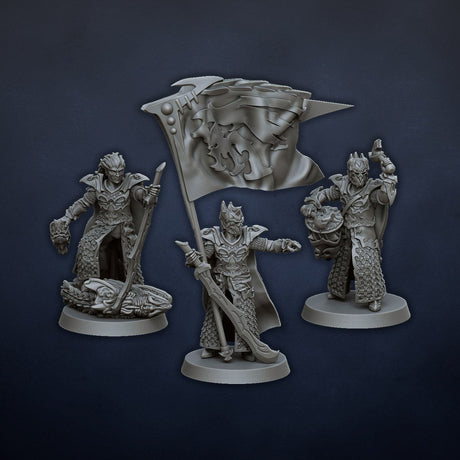 DragonsLake Miniatures Dread Elves Judicators - BrodaForge