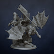 DragonsLake Miniatures Dread Elves Noble on Manticore - BrodaForge