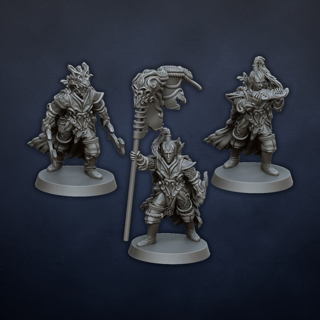 DragonsLake Miniatures Dread Elves Raiders - BrodaForge