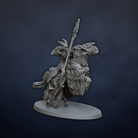 DragonsLake Miniatures Dread Elves Sorceress on horse - BrodaForge