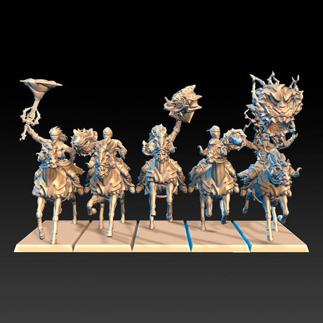 DragonsLake Miniatures Dread Elves Warlock Acolytes - BrodaForge