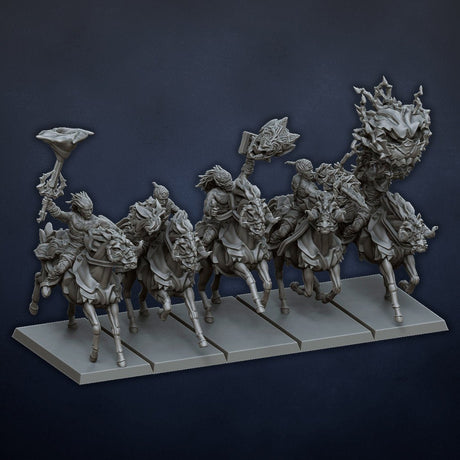 DragonsLake Miniatures Dread Elves Warlock Acolytes - BrodaForge