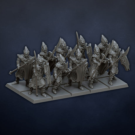 DragonsLake Miniatures Dread Elves Warriors - BrodaForge