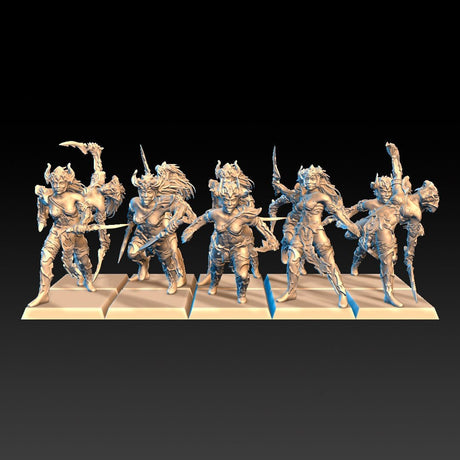 DragonsLake Miniatures Dread Elves Witches - BrodaForge