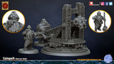 DragonsLake Miniatures Dwarf Catapult - BrodaForge