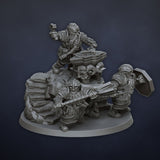 DragonsLake Miniatures Dwarf Runelord with Anvil - BrodaForge