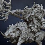 DragonsLake Orc shaman on wild boar - BrodaForge