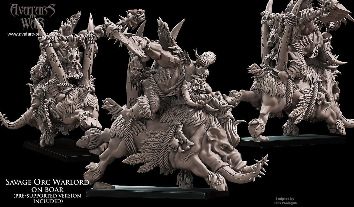 Savage Orc Warlord on Boar