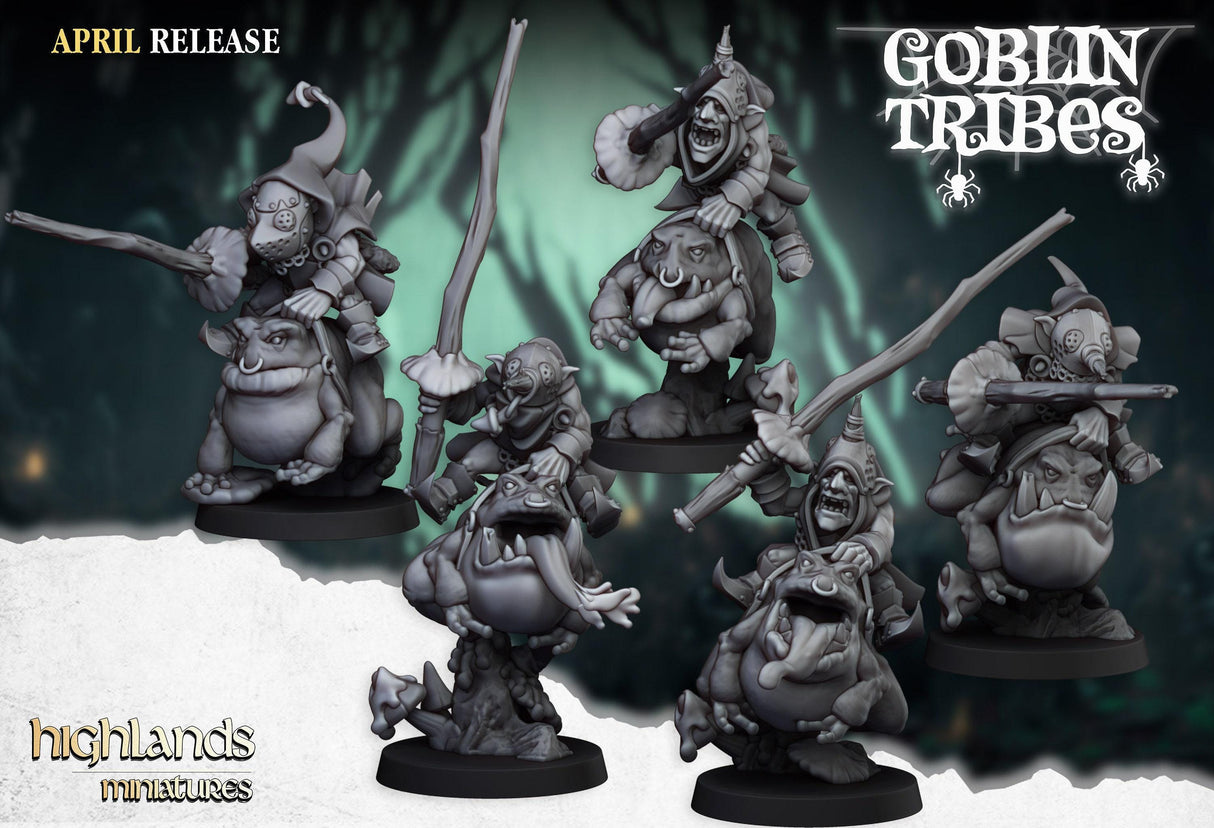 Swamp Goblins Frog Riders with Sticks