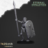 Ancient Skeleton with Spears