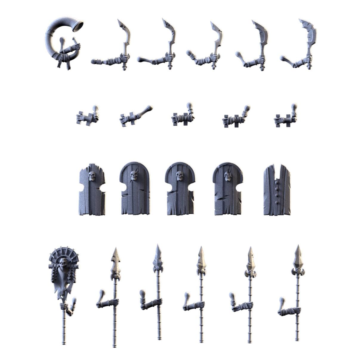 Txarli Factory Skeleton Spear Shield