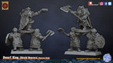 Miniatures Dwarf King and Shieldbearers