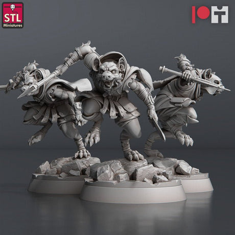 Gnoll Modular A STL Miniatures - BrodaForge