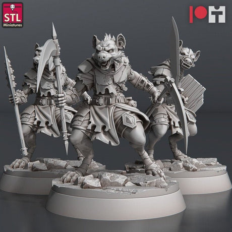 Gnoll Modular C STL Miniatures - BrodaForge