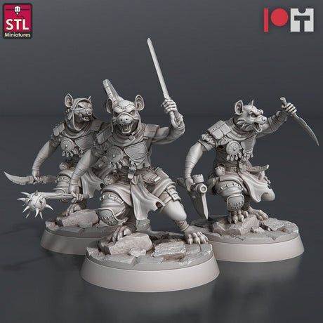 Gnoll Modular D STL Miniatures - BrodaForge