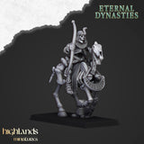 Highlands Miniatures Ancient Skeletal Cavalry with bows - BrodaForge