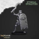 Highlands Miniatures Ancient Skeleton with spears - BrodaForge