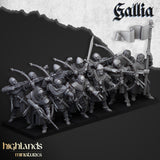 Highlands Miniatures Bowmen of Gallia Unit - BrodaForge