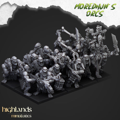 Highlands Miniatures Cave Orcs - BrodaForge