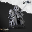 Highlands Miniatures Damsel of Gallia on horse - BrodaForge