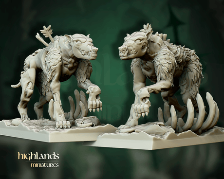 Highlands Miniatures Direwolves - BrodaForge