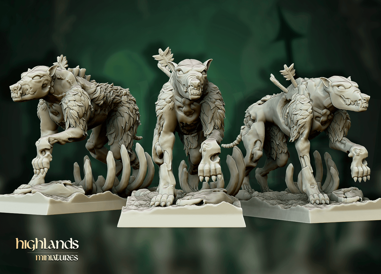 Highlands Miniatures Direwolves - BrodaForge