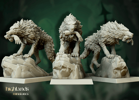 Highlands Miniatures Direwolves - BrodaForge