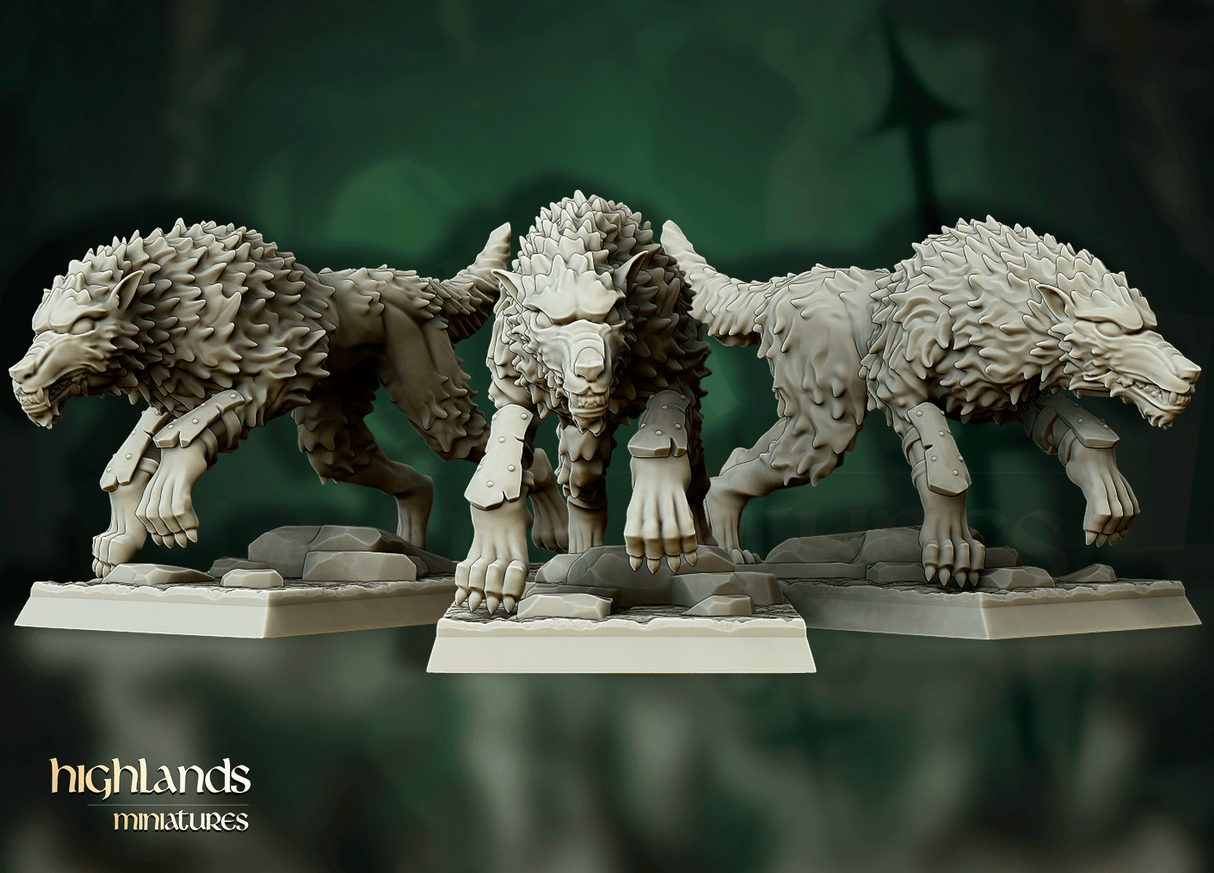 Highlands Miniatures Direwolves - BrodaForge