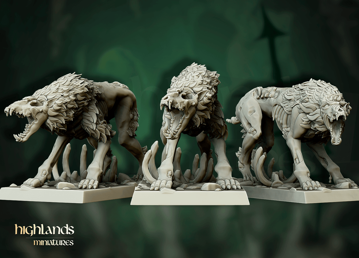 Highlands Miniatures Direwolves - BrodaForge