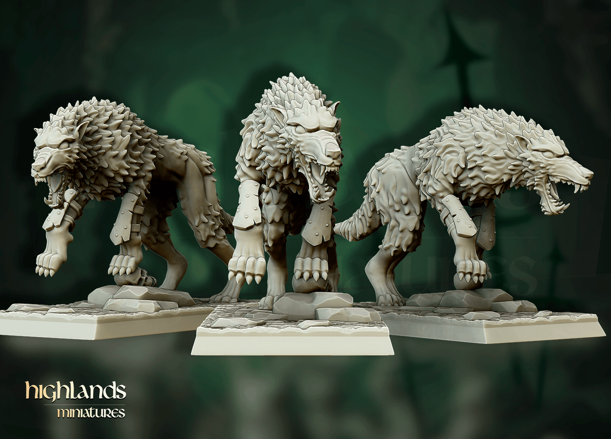 Highlands Miniatures Direwolves - BrodaForge