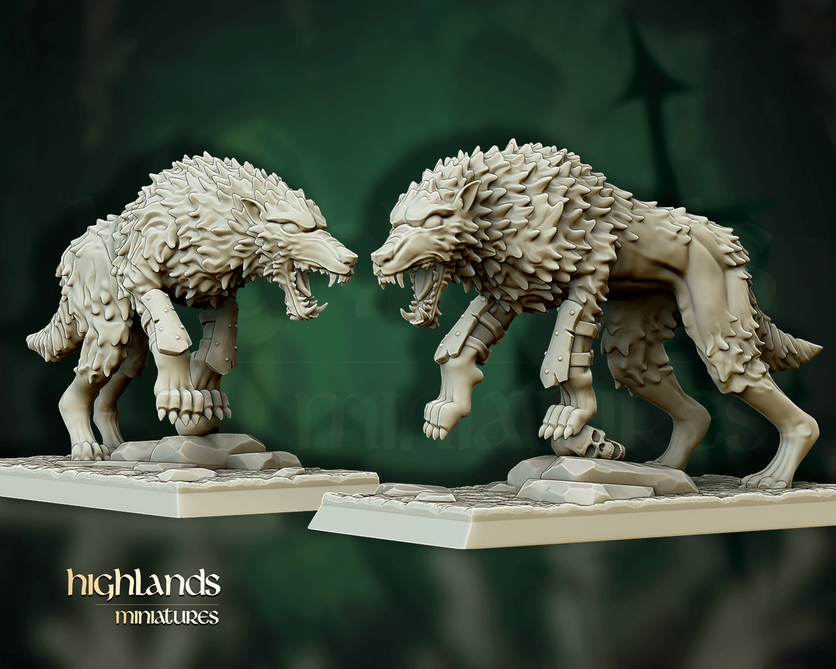 Highlands Miniatures Direwolves - BrodaForge