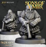 Highlands Miniatures Dwarfs Marksmen with Handgun - BrodaForge