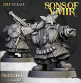 Highlands Miniatures Dwarfs Marksmen with Handgun - BrodaForge