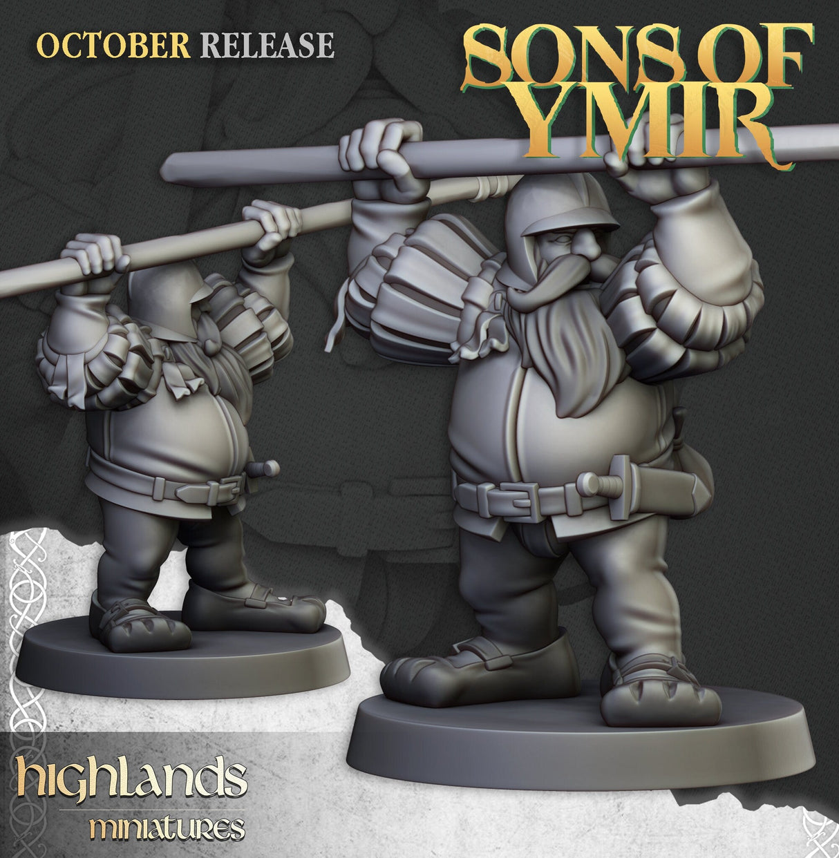 Highlands Miniatures Dwarfs Pikeman - BrodaForge