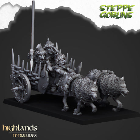 Highlands Miniatures Goblin Chariot - BrodaForge