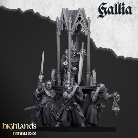 Highlands Miniatures Grail Pilgrims With Reliquiary - BrodaForge