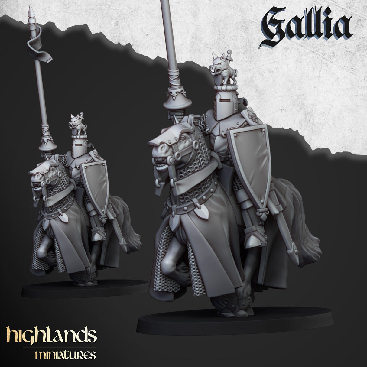 Highlands Miniatures Knights of Gallia - BrodaForge