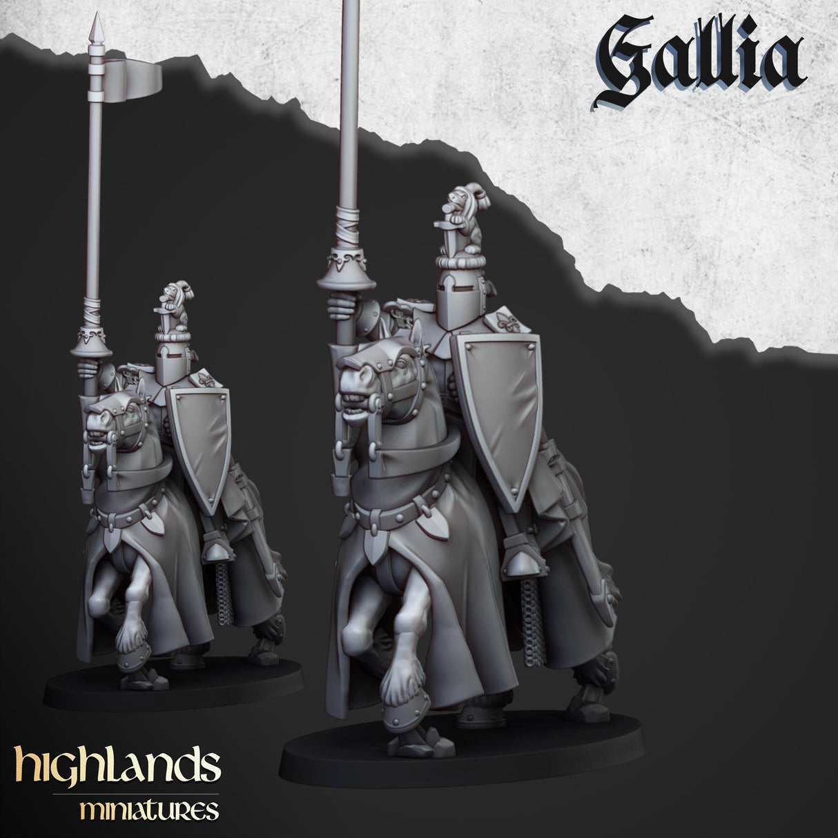 Highlands Miniatures Knights of Gallia - BrodaForge