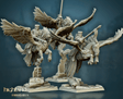 Highlands Miniatures Knights on Pegasus - BrodaForge