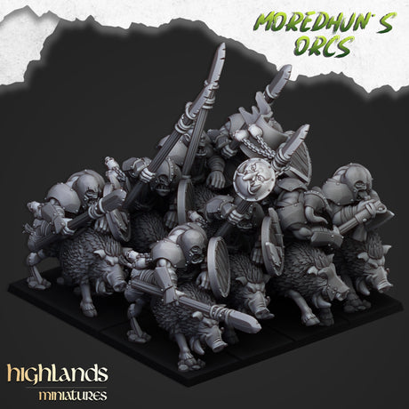 Highlands Miniatures Mounted Orc - BrodaForge