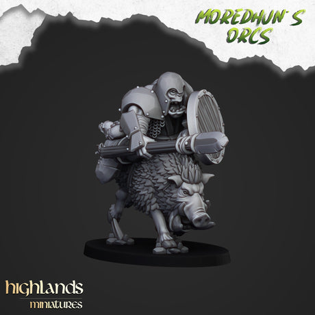 Highlands Miniatures Mounted Orc - BrodaForge