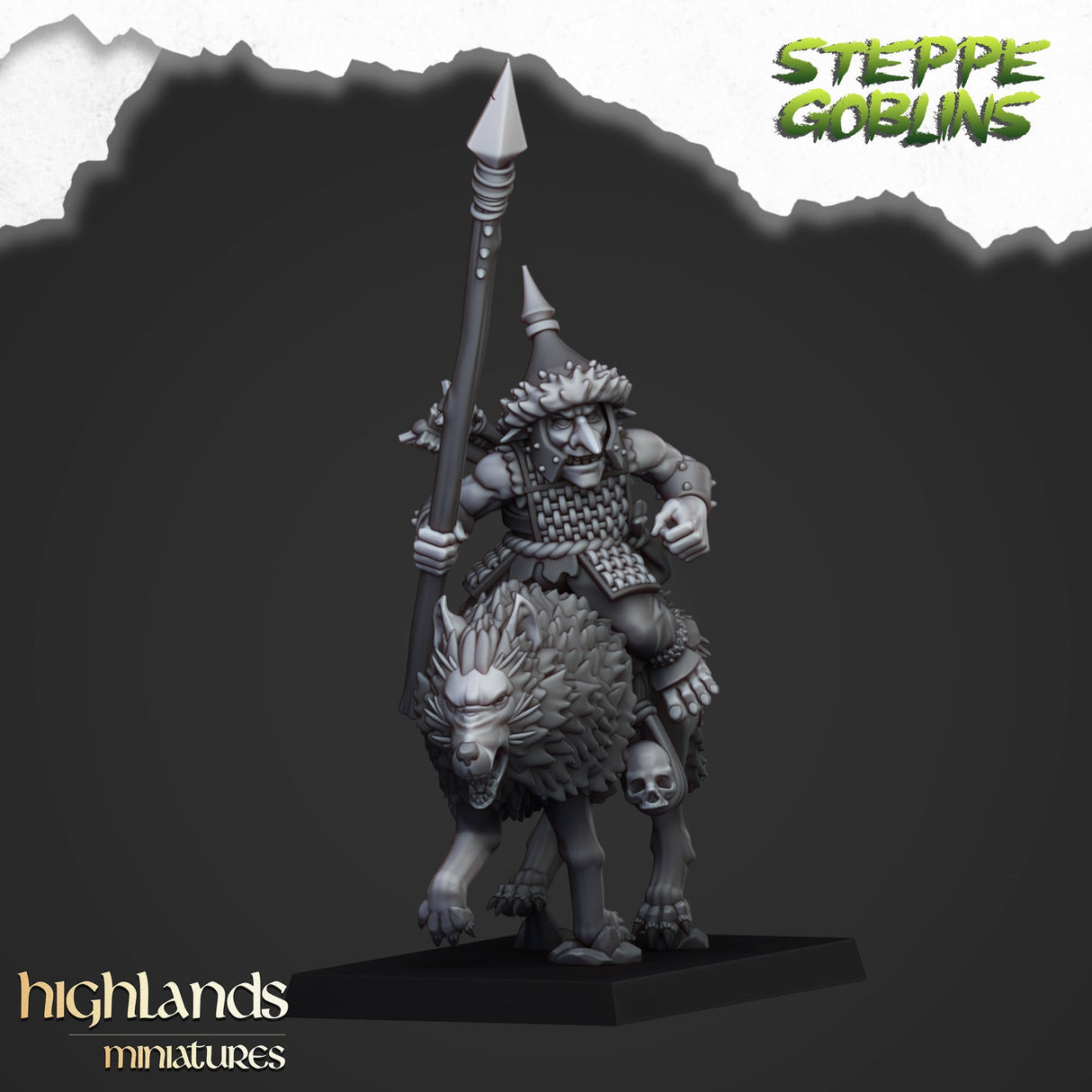 Highlands Miniatures Mounted Steppe Goblins - BrodaForge