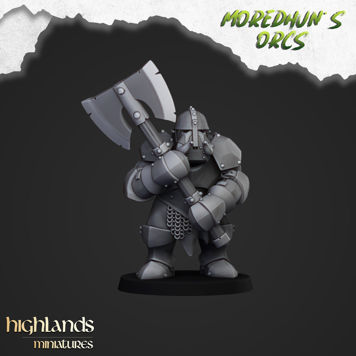 Highlands Miniatures Orc Armoured Warriors - BrodaForge