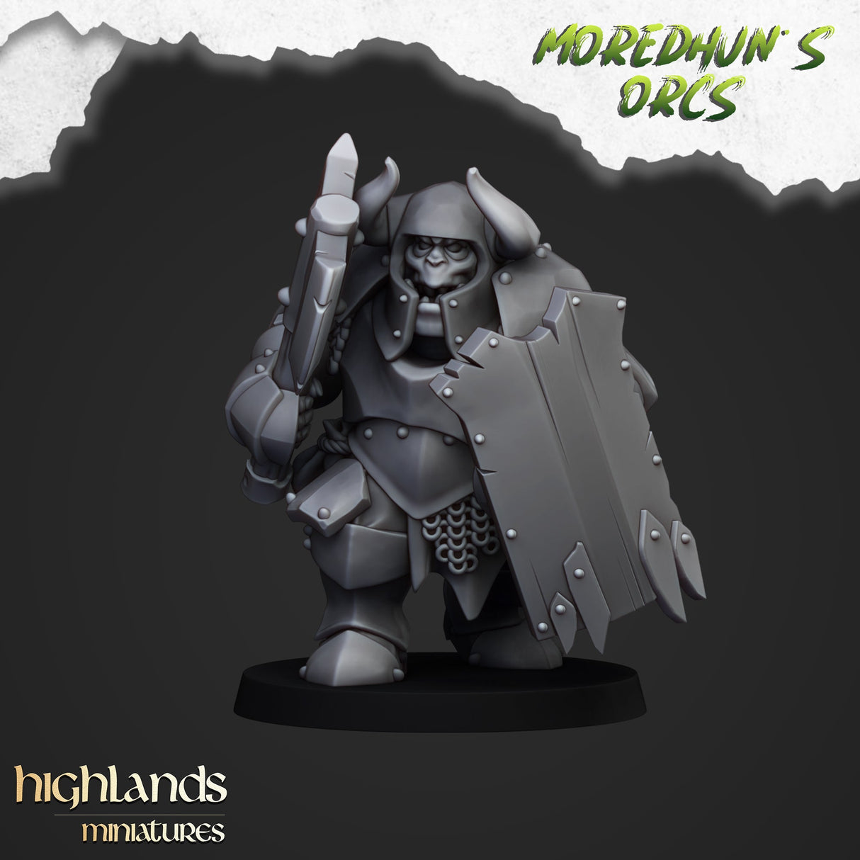 Highlands Miniatures Orc Armoured Warriors - BrodaForge