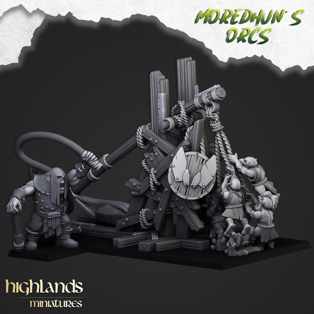 Highlands Miniatures Orc Stonethrower - BrodaForge