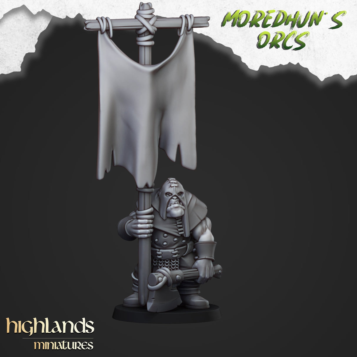 Highlands Miniatures Orc Warriors with bows - BrodaForge