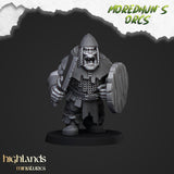 Highlands Miniatures Orc Warriors with hand weapon and shield - BrodaForge