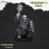 Highlands Miniatures Orc Warriors with hand weapon and shield - BrodaForge