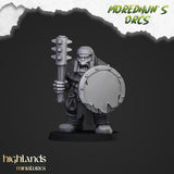 Highlands Miniatures Orc Warriors with hand weapon and shield - BrodaForge