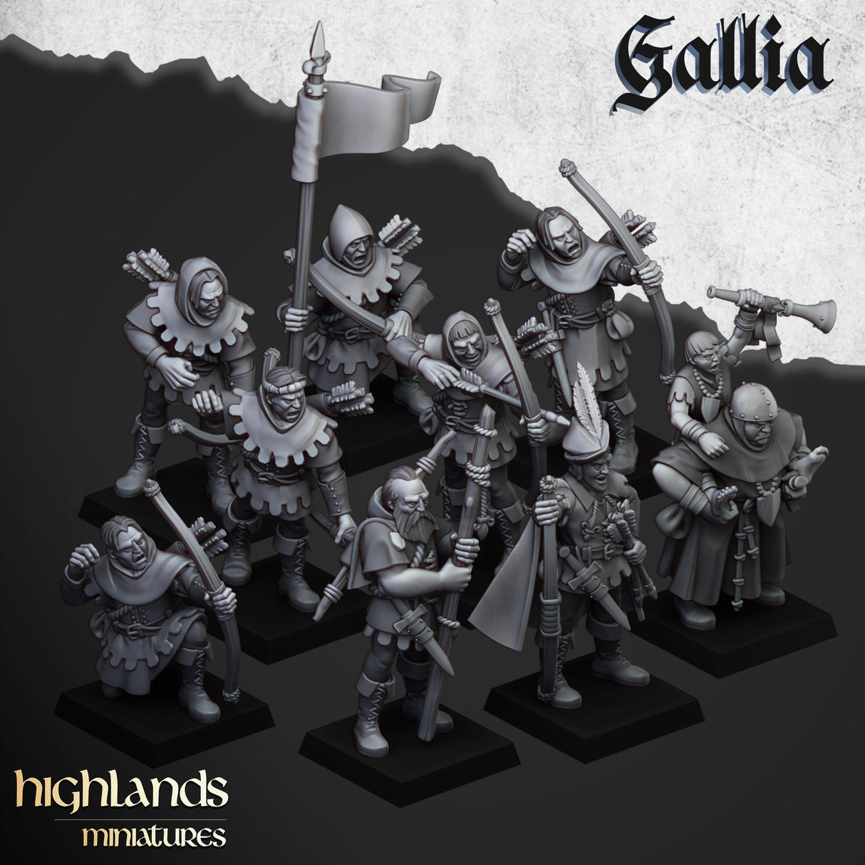 Highlands Miniatures Sherwood Archers and Heroes - BrodaForge